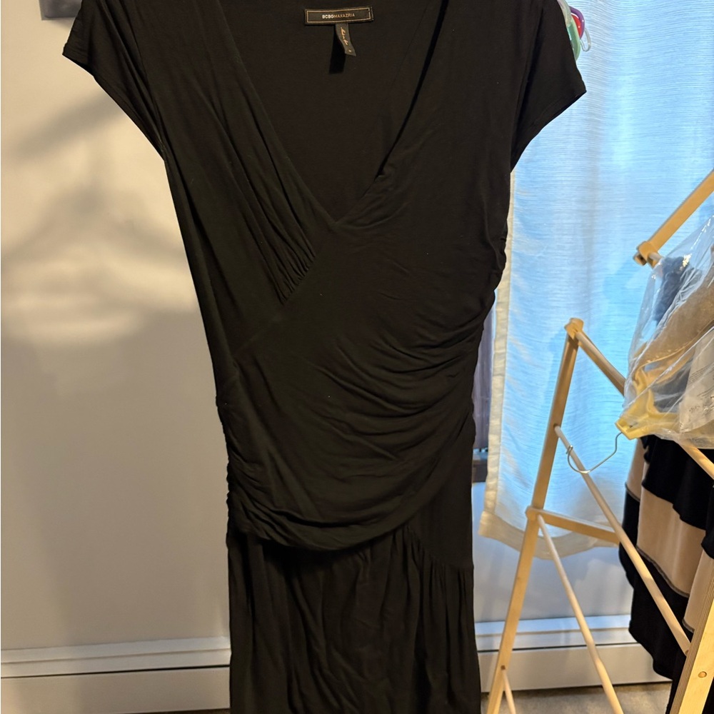 BCBGMaxAzria Black Midi Dress